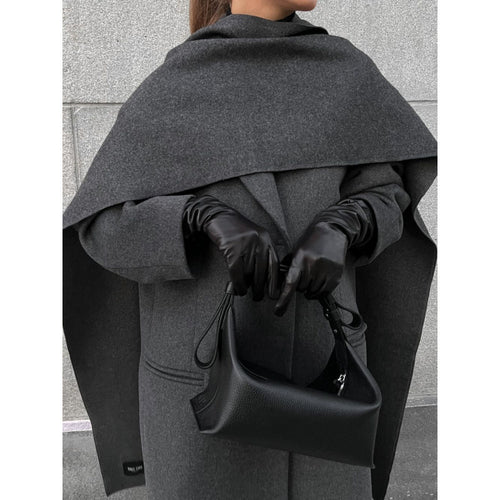Damen Eleganter Cape Mantel aus hochwertigem Wollmix Drune