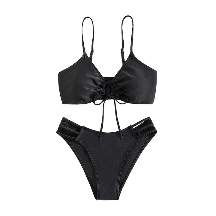 Damen Triangel-Bikini mit raffiniertem Schnür-Detail Drune