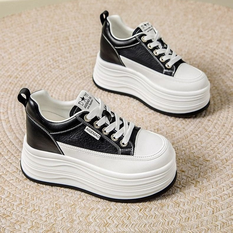 Damen Plateau Sneakers Drune