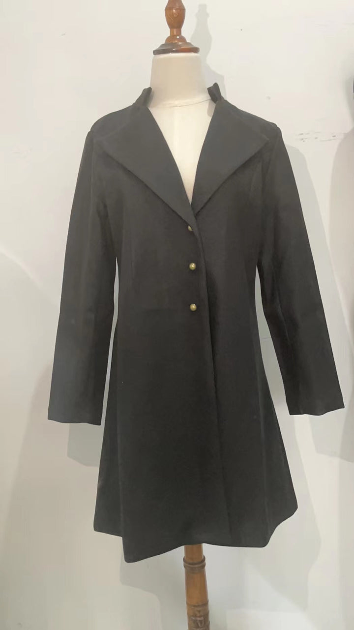 Damen eleganter asymmetrischer Übergangsmantel Drune