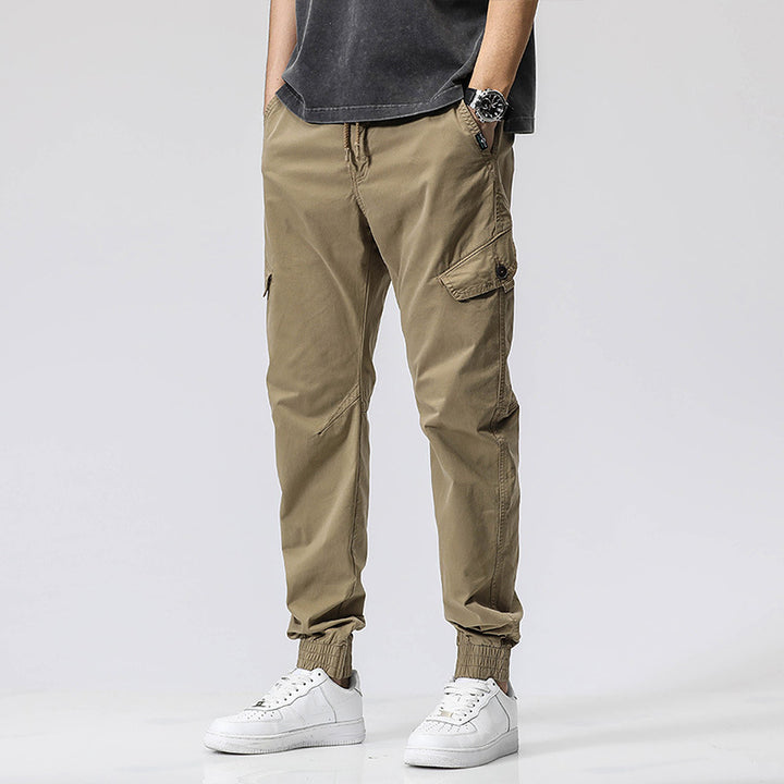 Herren Military-Influenced Cargo-Jogger mit elastischem Komfortbund und Kontrast-Zipper Drune