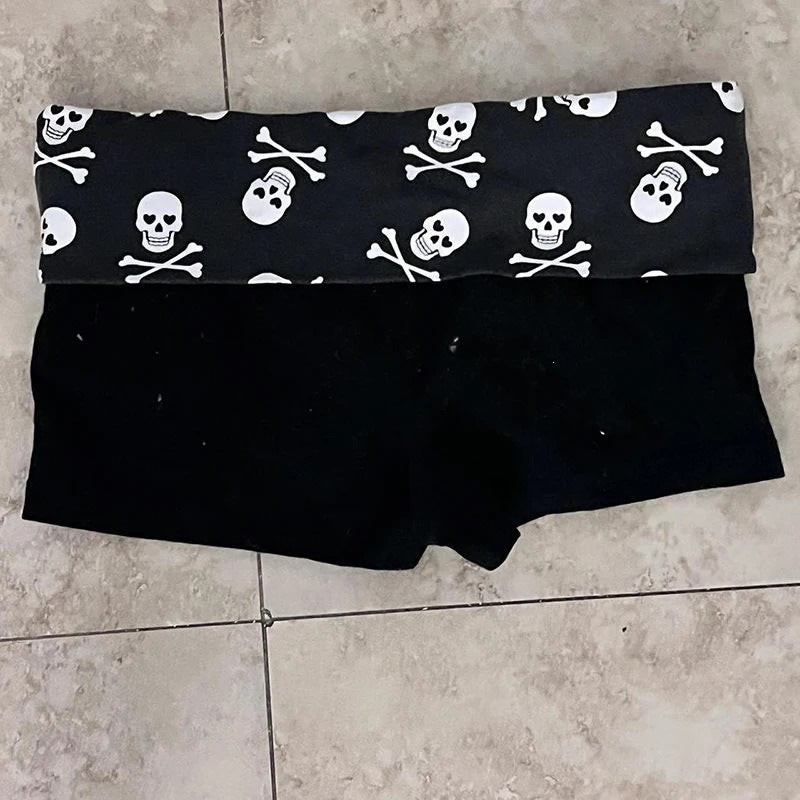 Damen Sportliche Shorts mit modischem Zebra-Muster Drune