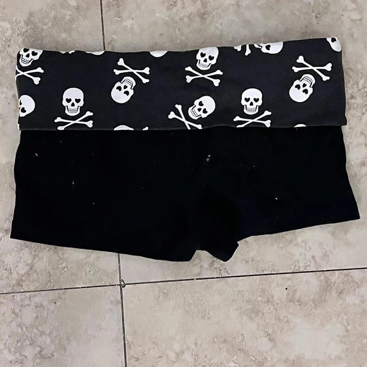 Damen Sportliche Shorts mit modischem Zebra-Muster Drune