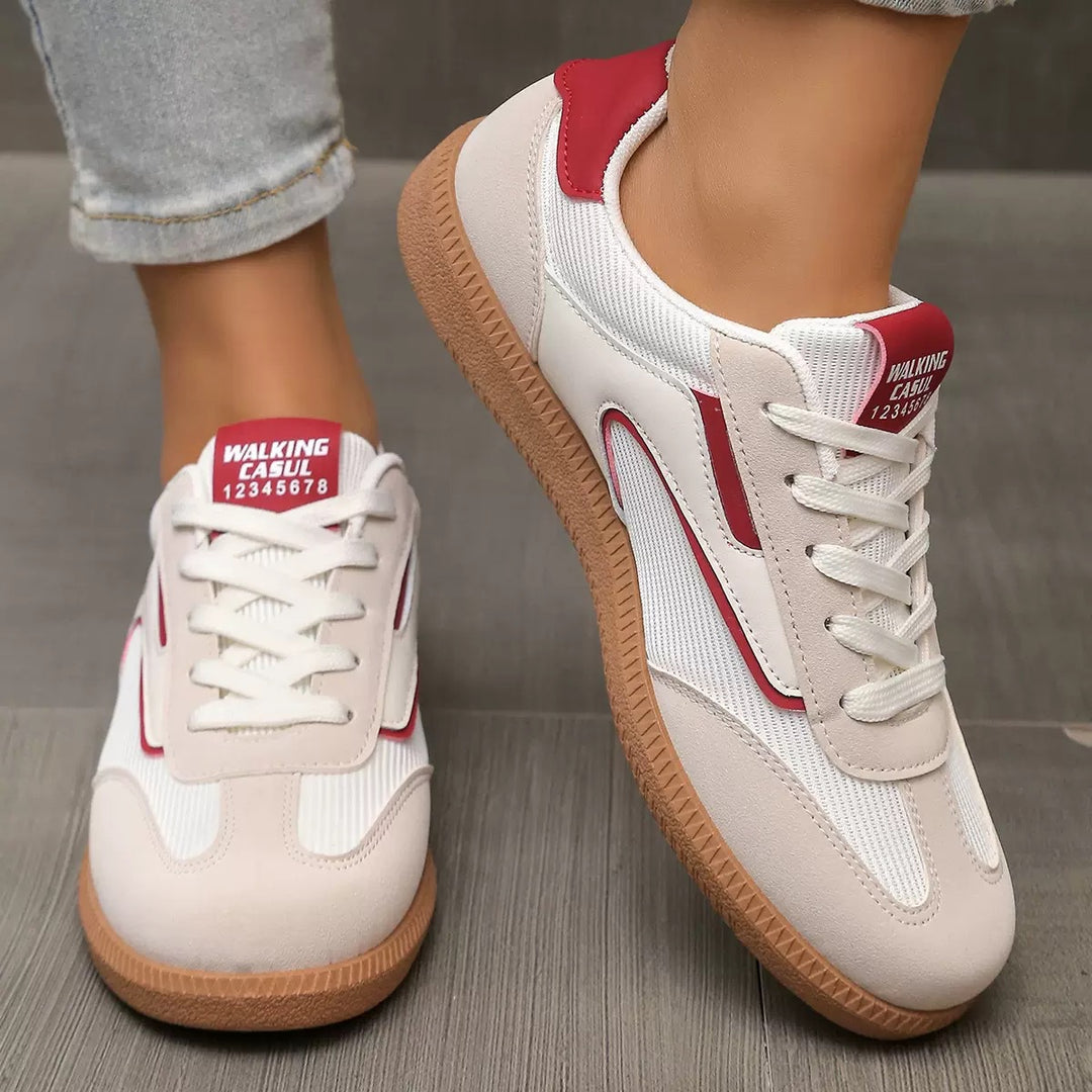 Damen Retro-inspirierte Schnür-Sneaker mit gepolstertem Komfortfußbett Drune