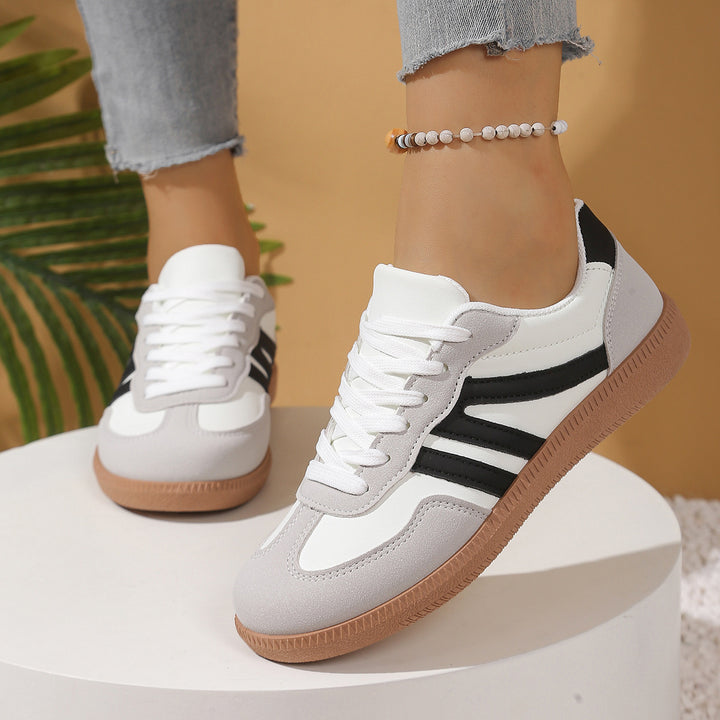 Damen Retro-Sneaker mit Gumsohle und gepolsterter Innensohle Drune