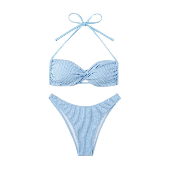 Damen Bandeau-Bikini mit strukturierter Oberfläche Drune