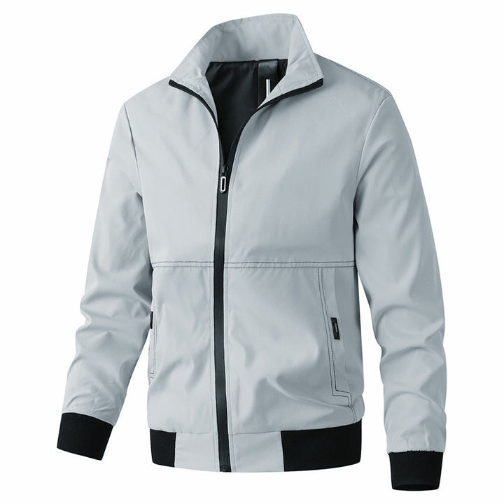 Herren Urbaner minimalistischer Softshell-Kapuzenblouson mit verdeckter Reißverschlussfront Drune