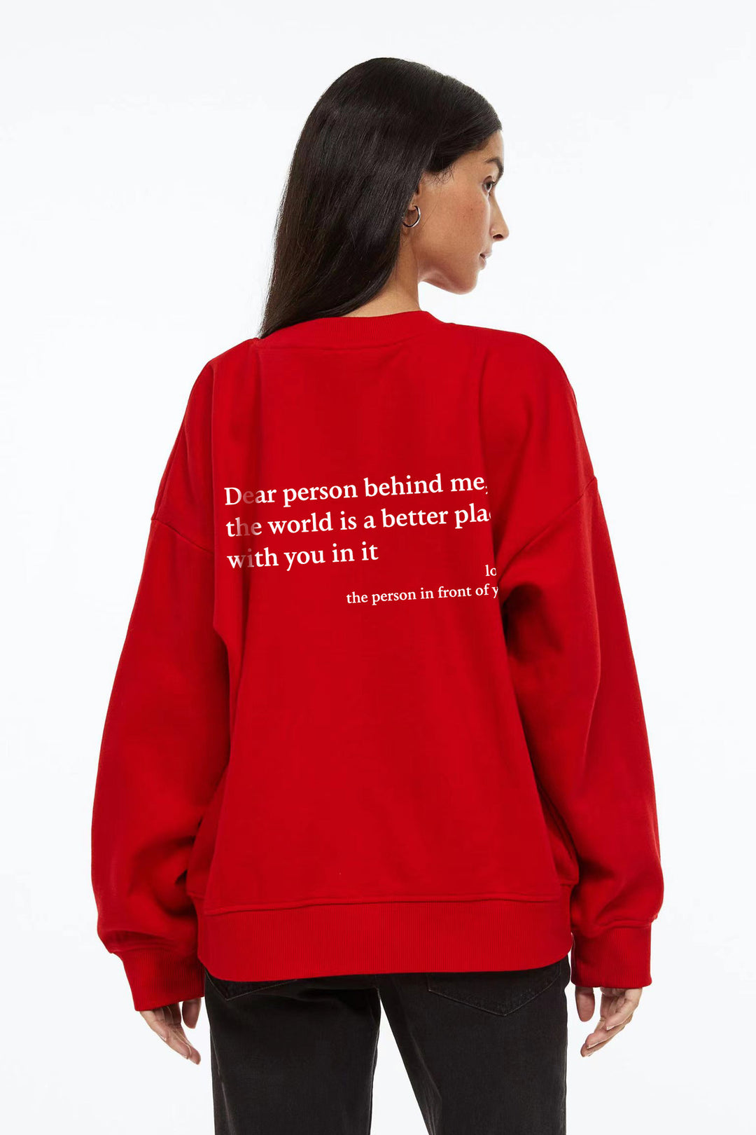 Damen Sweatshirt mit inspirierendem Schriftzug Drune