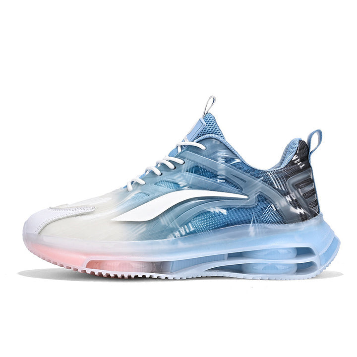 Unisex Futuristische luftgepolsterte leistungsorientierte Sneaker mit transparenter Sohle Drune