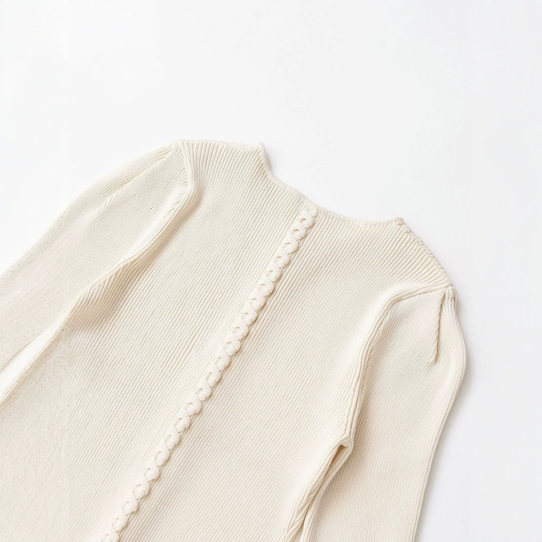 Damen Feinstrick-Cardigan mit durchgehender Knopfleiste, taillierter Rippenstruktur und geschwungenem Saum Drune