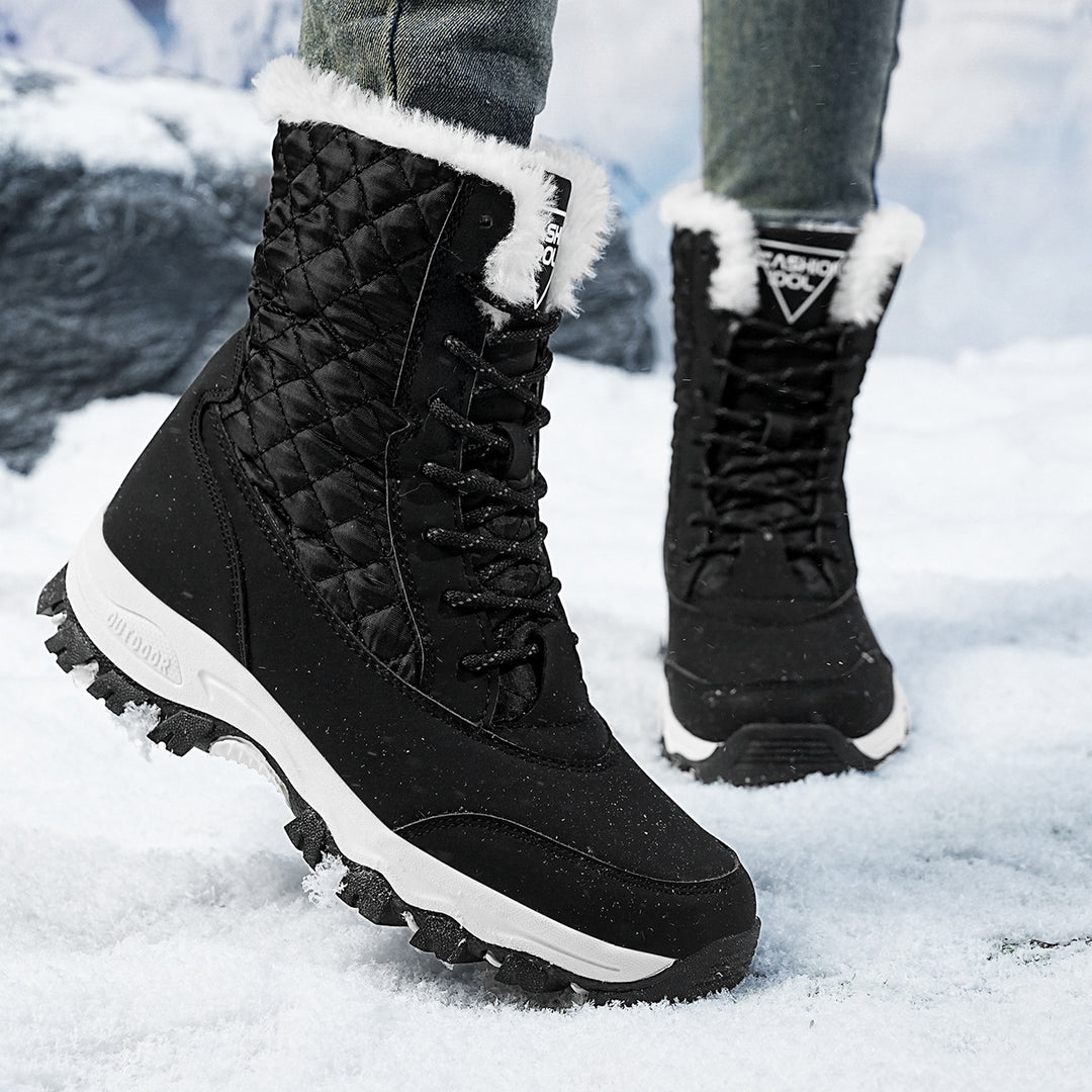 Damen Winterstiefel mit isolierendem Innenfutter und rutschfester Außensohle Drune