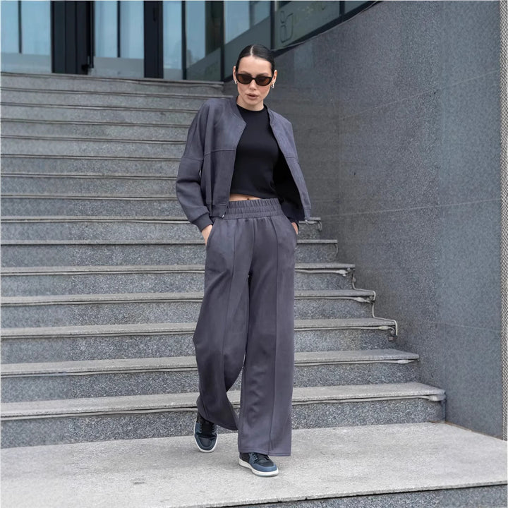 Damen lässiger Hoodie-Jumpsuit Drune