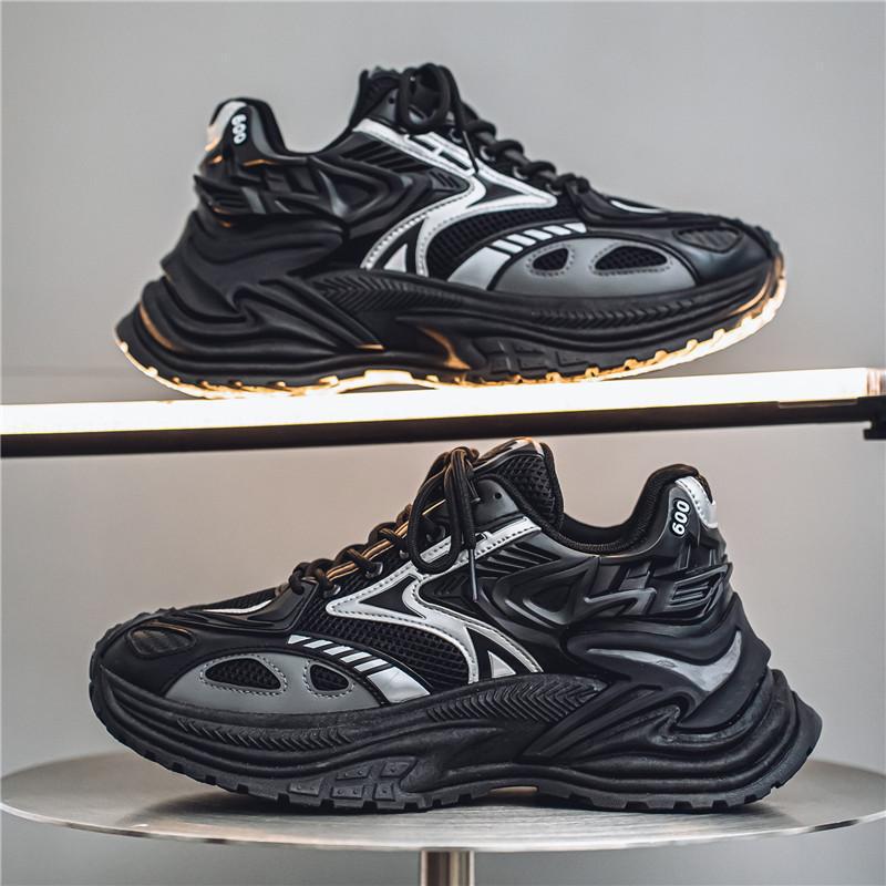 Herren Voluminöse Laufsneaker mit dicker Profilsohle und atmungsaktivem Mesh-Obermaterial Drune