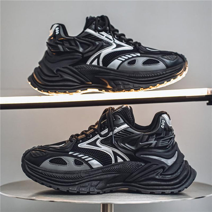 Herren Voluminöse Laufsneaker mit dicker Profilsohle und atmungsaktivem Mesh-Obermaterial Drune