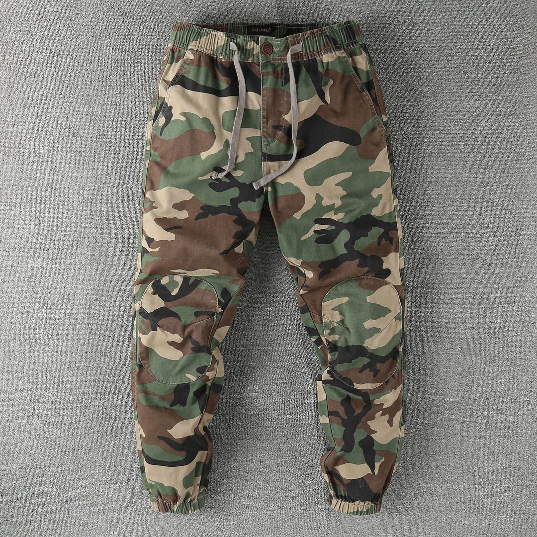 Herren Cargohose im Jogger‑Stil mit elastischem Bund und Knieverstärkung Drune