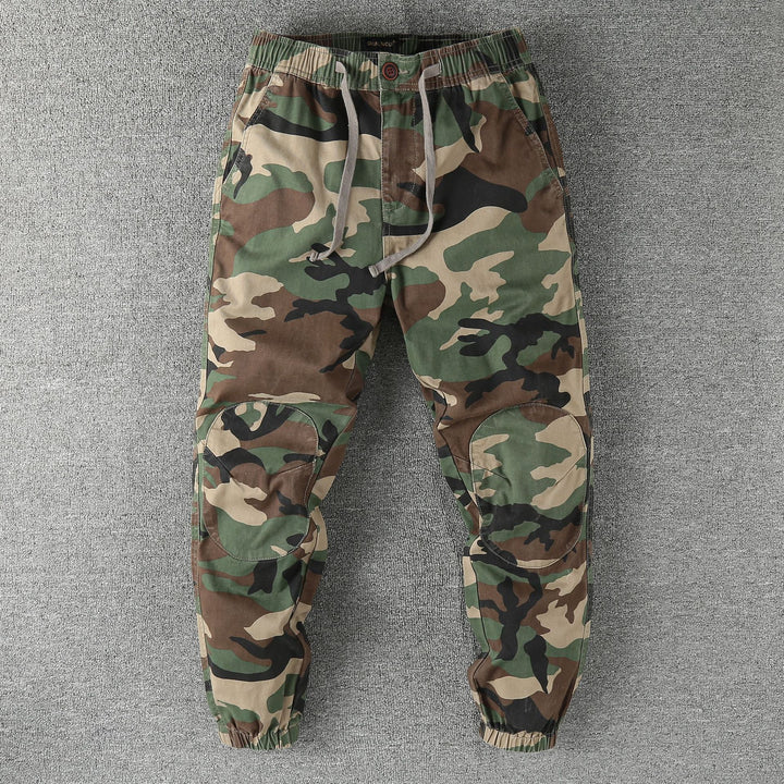 Herren Cargohose im Jogger‑Stil mit elastischem Bund und Knieverstärkung Drune
