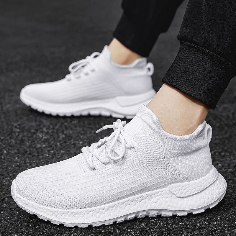 Unisex nahtloser Strick‑Sock‑Sneaker mit gepolsterter Hohlkammer‑Zwischensohle und griffiger Wabensohle Drune