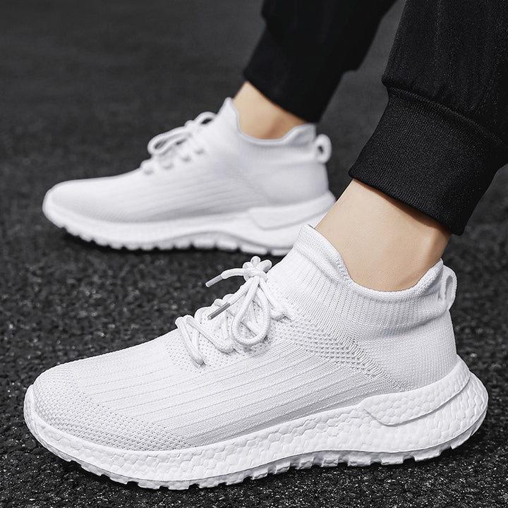 Unisex nahtloser Strick‑Sock‑Sneaker mit gepolsterter Hohlkammer‑Zwischensohle und griffiger Wabensohle Drune