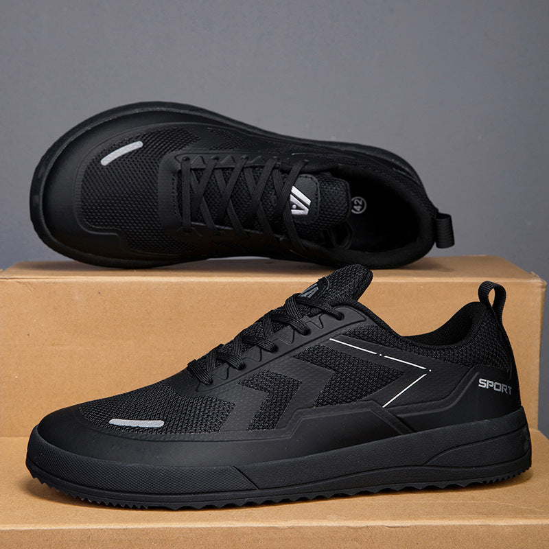 Unisex nan urbaner atmungsaktiver Mesh-Sneaker mit gezahnter griffiger Profilsohle und gepolstertem Einstieg Drune