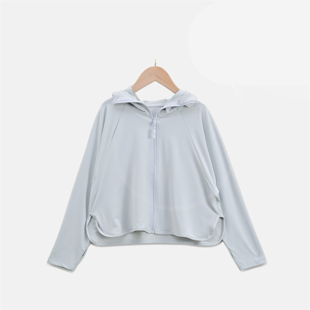 Damen Leichte UV-Schutzjacke mit Kapuze und atmungsaktiven Eigenschaften Drune