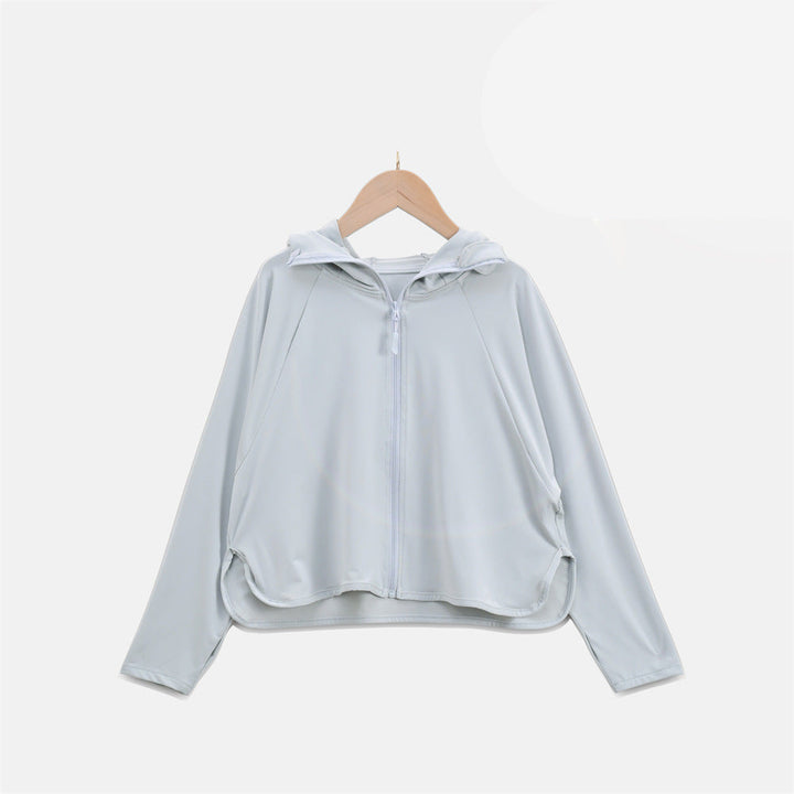 Damen Leichte UV-Schutzjacke mit Kapuze und atmungsaktiven Eigenschaften Drune