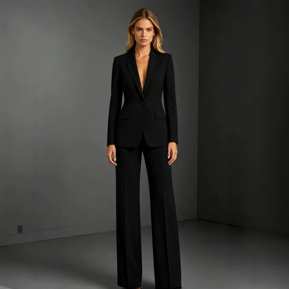 Damen Eleganter Anzug mit weitem Bein