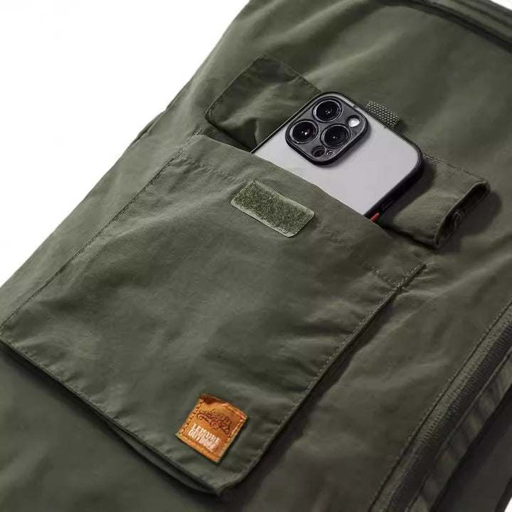 Herren Packbare Funktionsweste mit atmungsaktivem Mesh‑Innenfutter und Mehrfachtaschen Drune