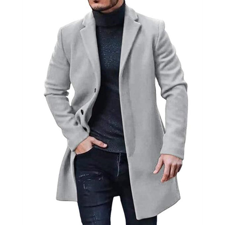 Herren klassischer Woll-Mantel Drune
