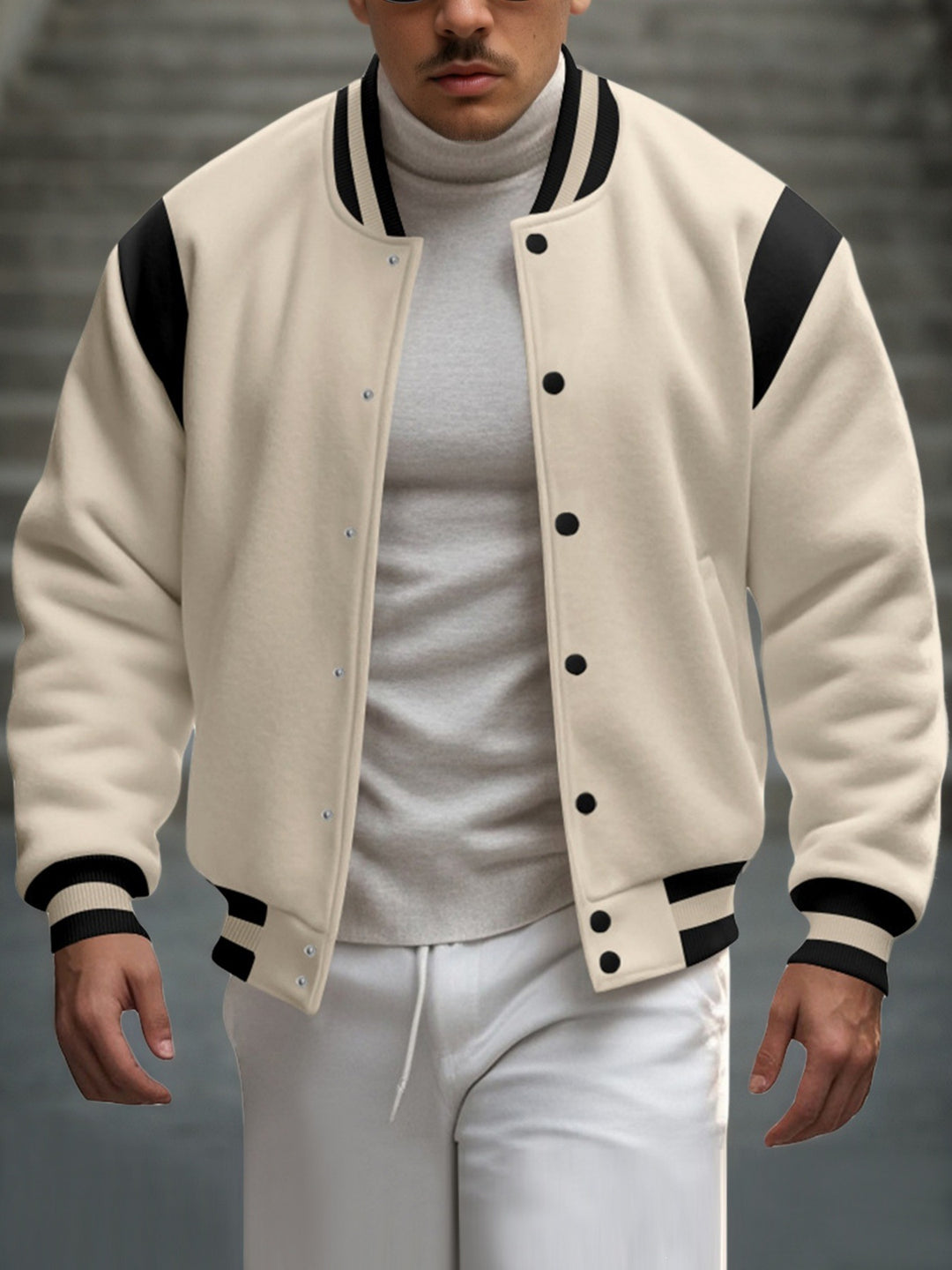 Herren Trendige Collegejacke Drune