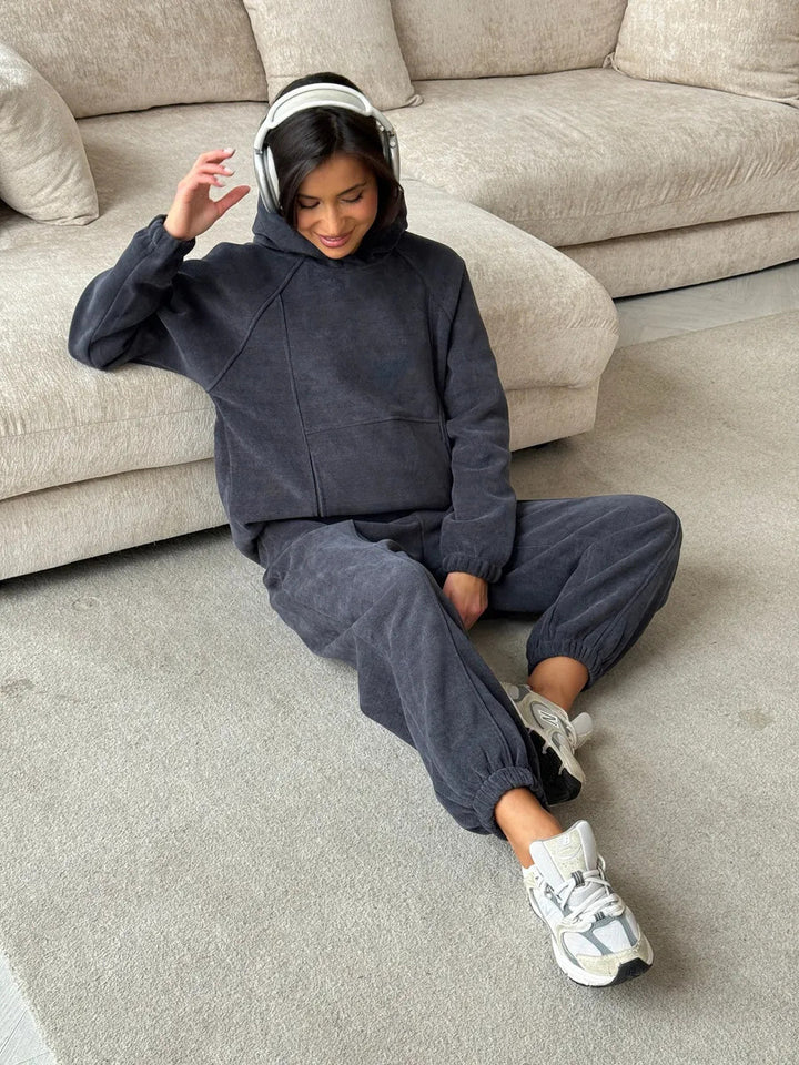Damen Cozy Sweatset Drune
