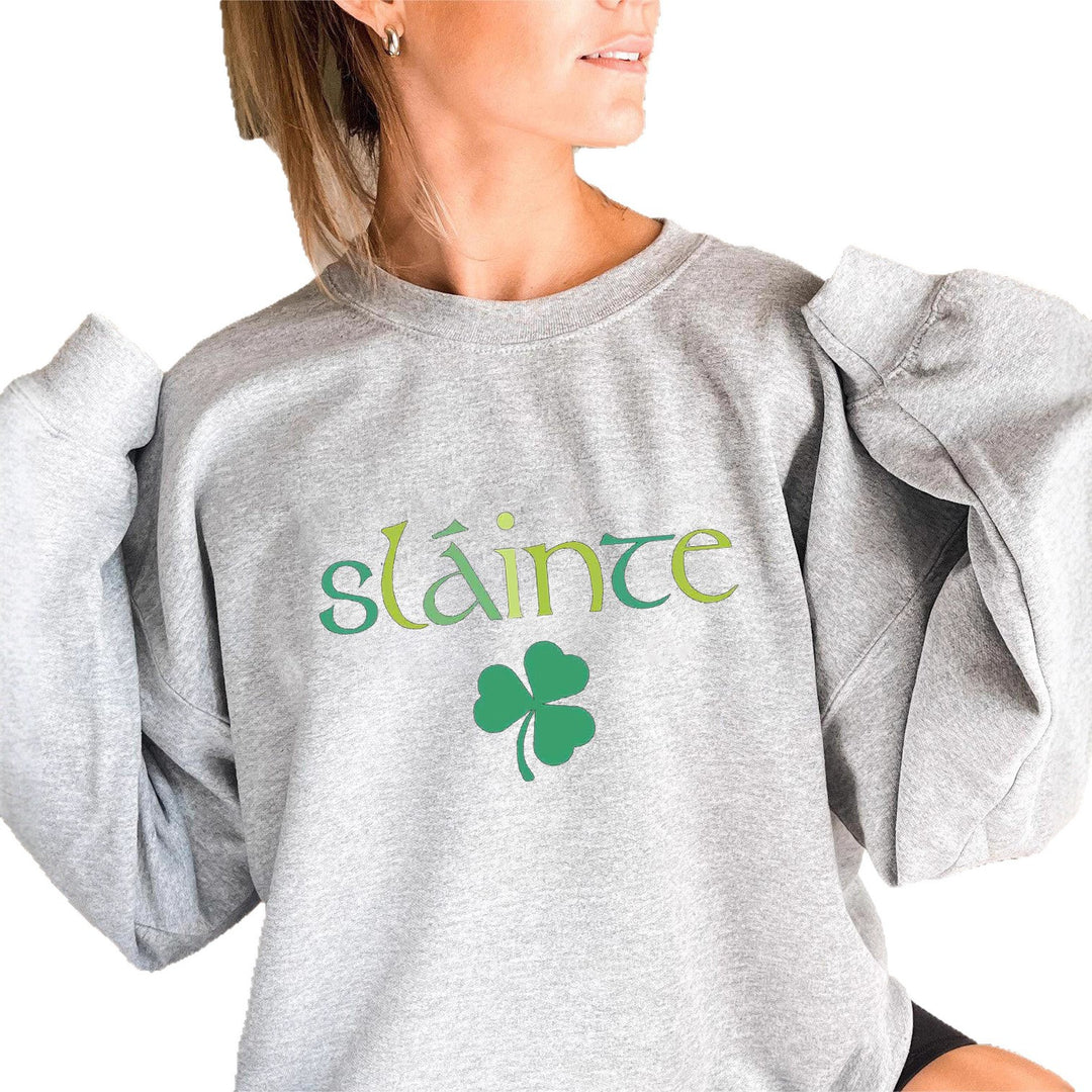 Damen Sweatshirt mit voluminösen Ärmeln und motivierendem Design Drune