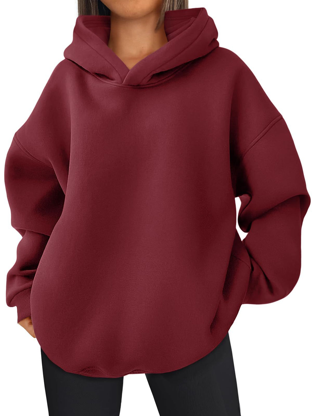 Damen Oversized Bequemer Pullover Hoodie Drune