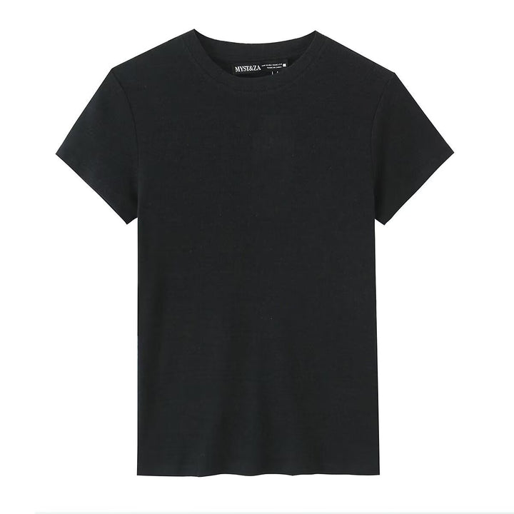 Damen Freizeit T-Shirt aus bio-zertifizierter Baumwolle mit rundem Hals und komfortablem Schnitt Drune