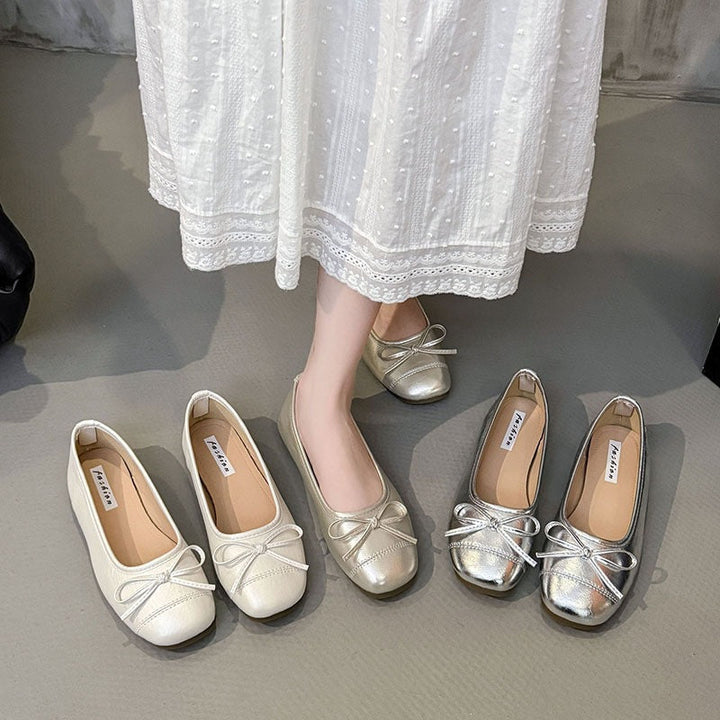 Damen Ballerinas mit zartem Schleifen-Detail und weichem Innenfutter Drune