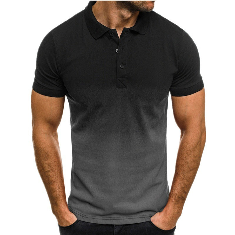 Herren Poloshirt mit elegantem Farbverlauf und modernem Design Drune