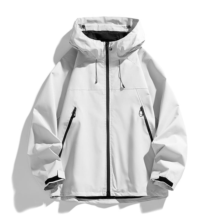 Herren Atmungsaktive Wind- und Wasserfeste Outdoor-Jacke Drune