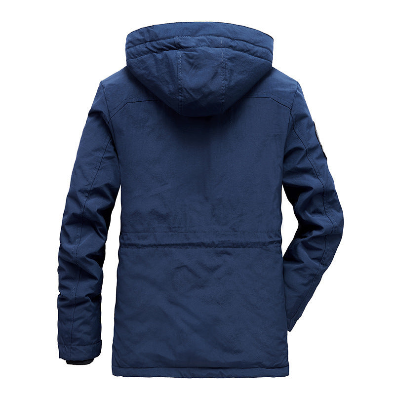 Herren Modularer Utility-Parka mit durchgehendem Teddyfleece und abdeckbarer Frontleiste Drune