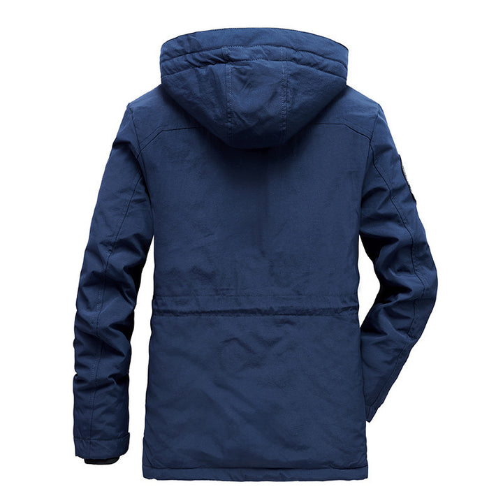 Herren Modularer Utility-Parka mit durchgehendem Teddyfleece und abdeckbarer Frontleiste Drune