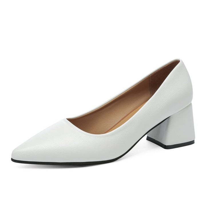 Damen elegante Blockabsatz-Pumps Drune