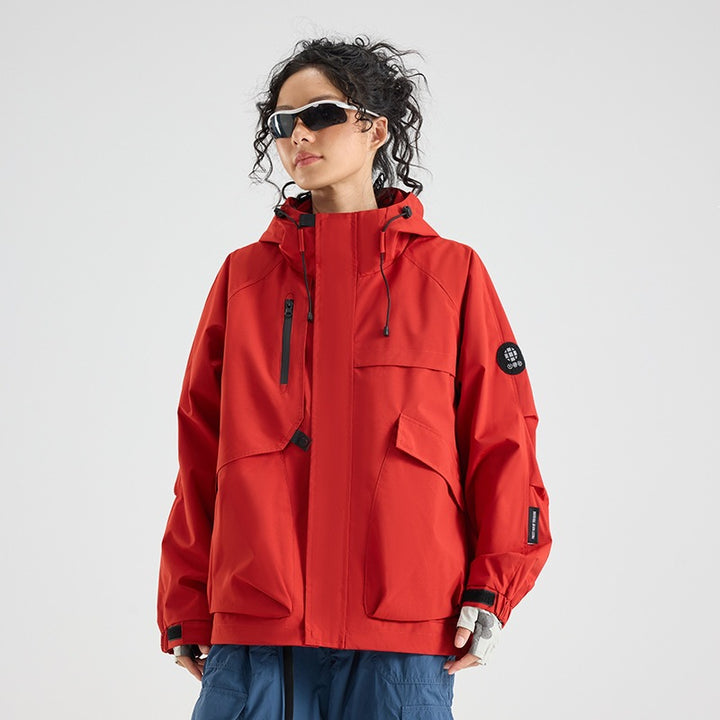 Herren Multifunktionale Wetterfeste Hybridjacke mit Mesh-Belüftung verdecktem Reißverschluss & Utility‑Taschen Drune