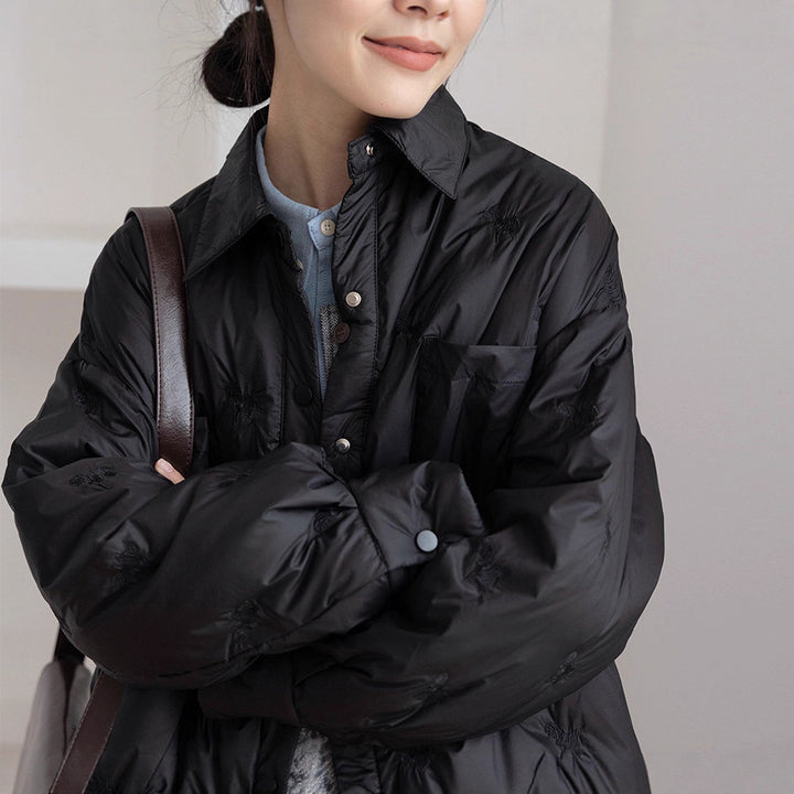 Damen elegante und gefütterte Übergangsjacke Drune