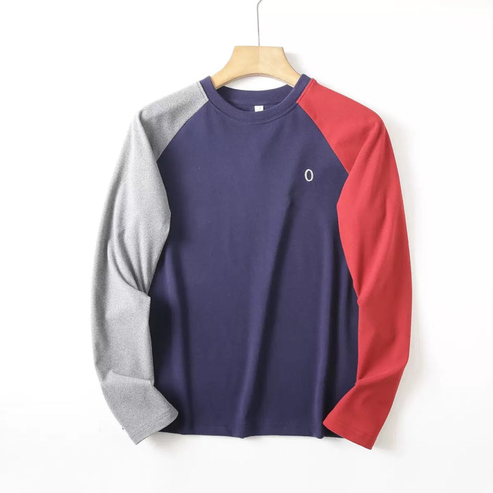 Damen modisches Langarmshirt mit einzigartigem Farbdesign Drune