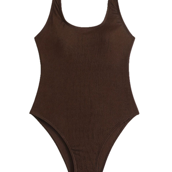 Damen Einteiler Badeanzug mit elegantem Rücken-Detail Drune