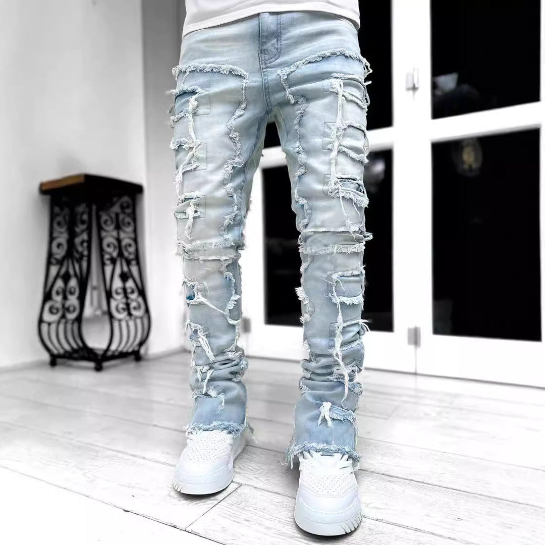 Herren modische Zerrissene Skinny Jeans im lässigen Street-Style Drune