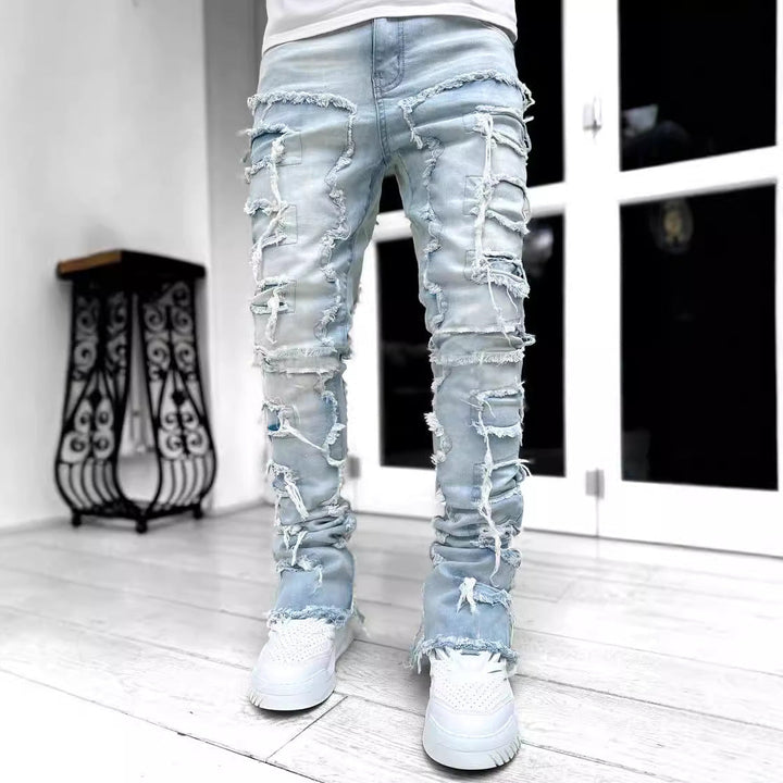 Herren modische Zerrissene Skinny Jeans im lässigen Street-Style Drune