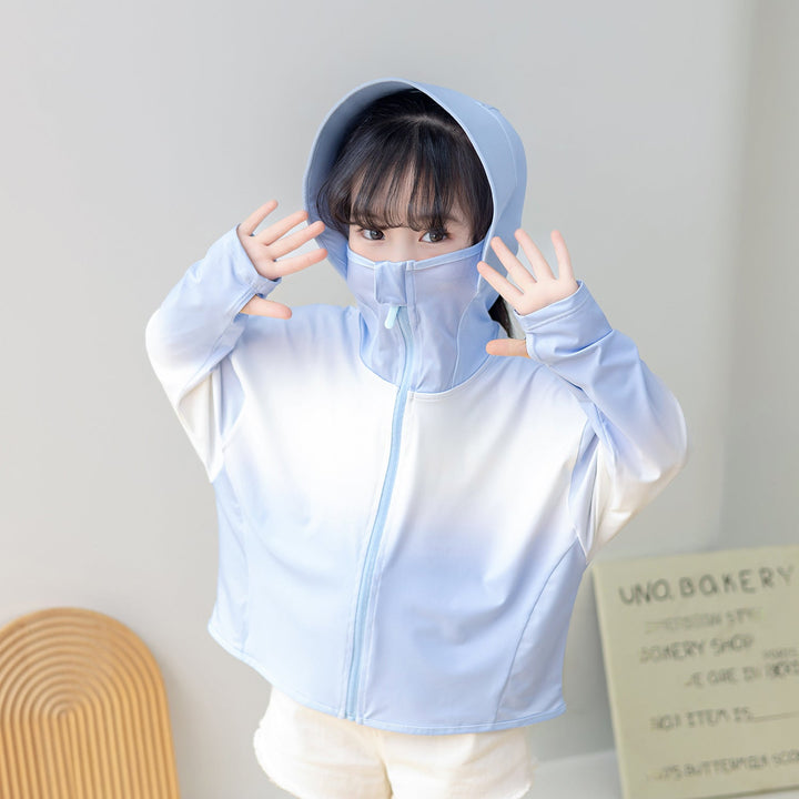 Damen Sportliche UV-Schutzjacke mit Kapuze Drune