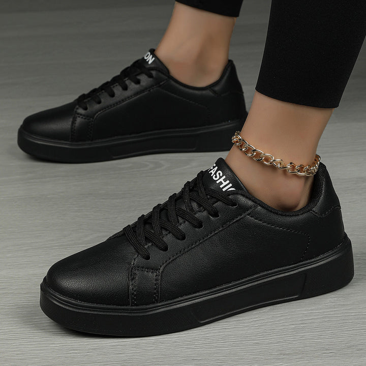 Damen nan minimalistische Sneaker im veganen Lederlook mit gepolsterter Komfortsohle Drune
