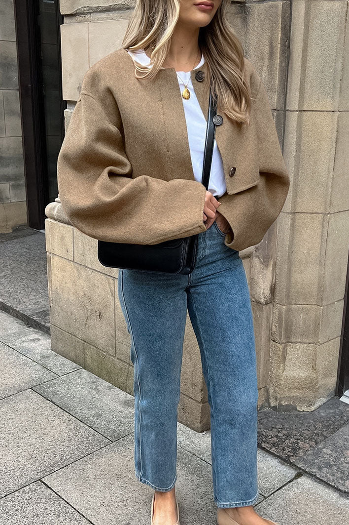 Drune | Relaxed Fit Kurz Wollmantel
