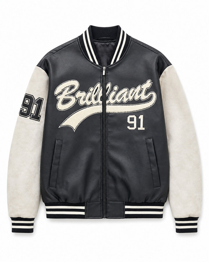 Herren Modische Bomberjacke mit sportlichem Schnitt Drune