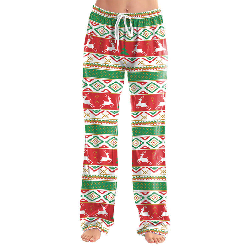 Damen Gemusterte Weihnachts-Jogginghose Drune